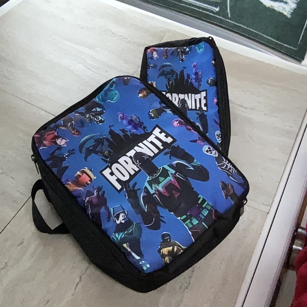 New Fortnite lunch box and pencil case